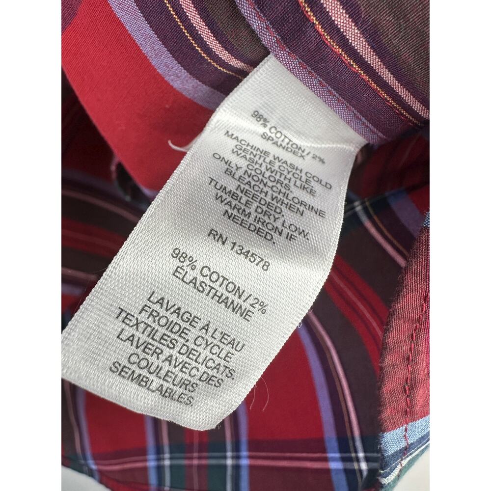 Vineyard Vines Tucker Tartan Plaid Shirt Classic Red Button Down Top Men's Small - Picture 7 of 10